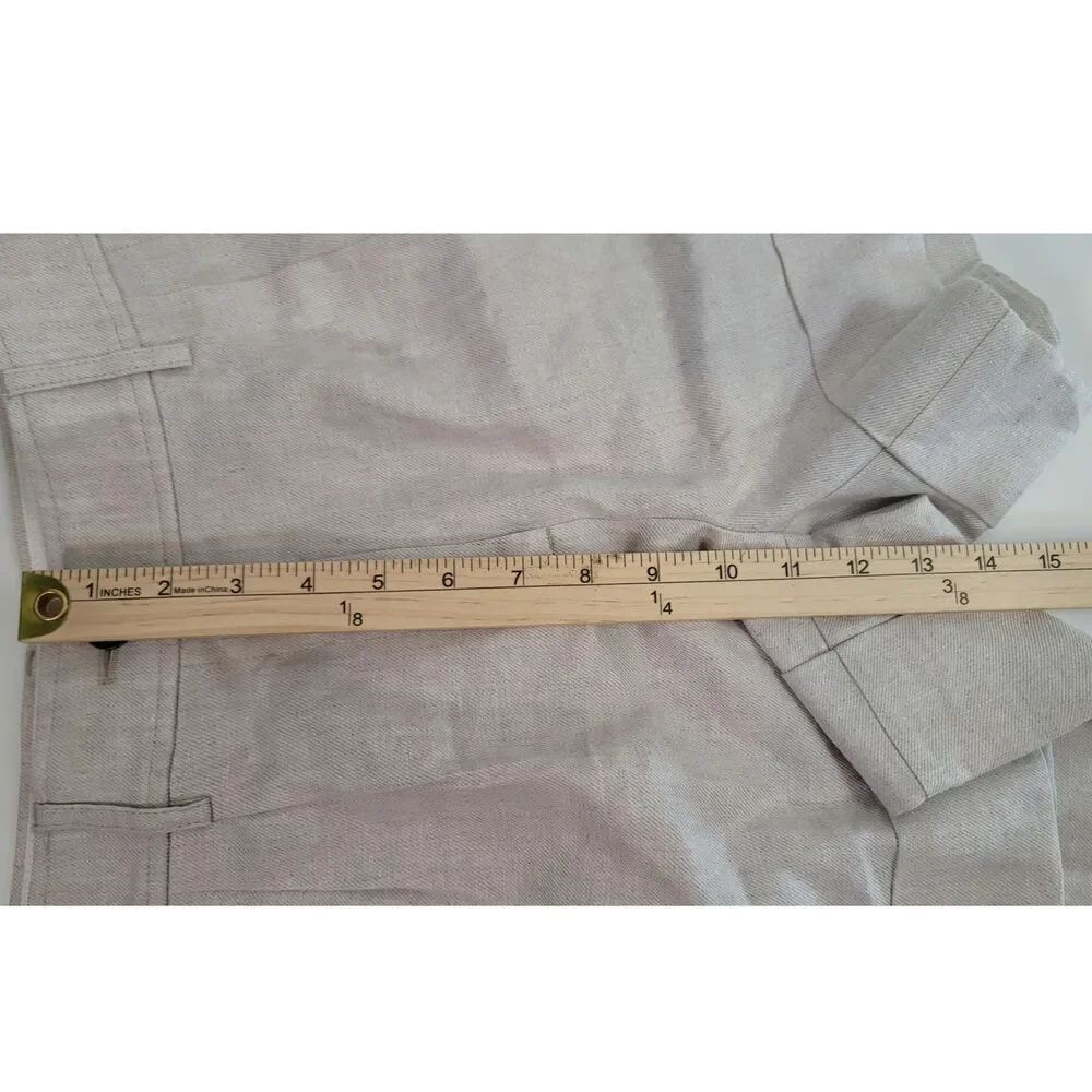 J.CREW REMI SHORT IN LINEN STRETCH BLEND, SZ 0